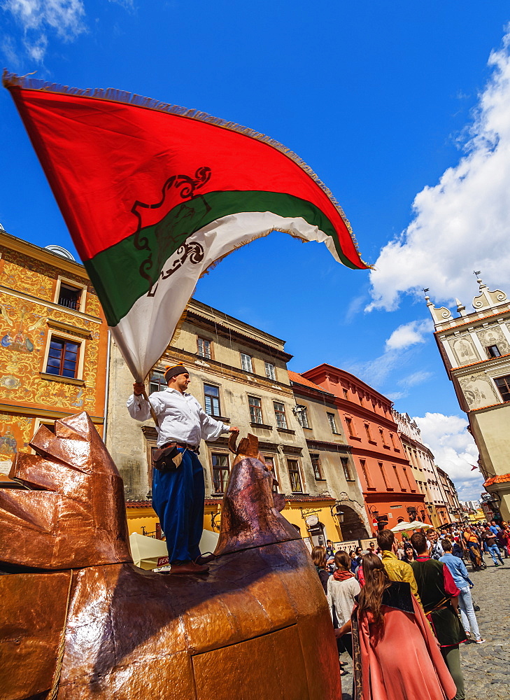 Copper Hen during the Jagiellonian Fair, Old Town, City of Lublin, Lublin Voivodeship, Poland, Europe