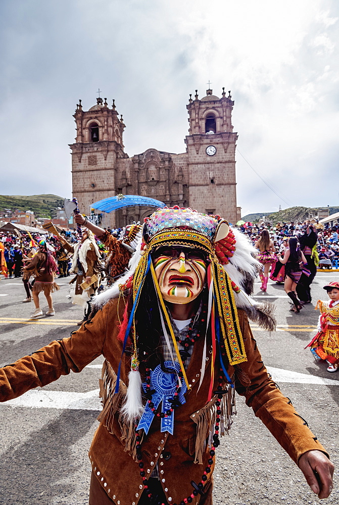 Fiesta de la Virgen de la Candelaria, Main Square, Puno, Peru, South America