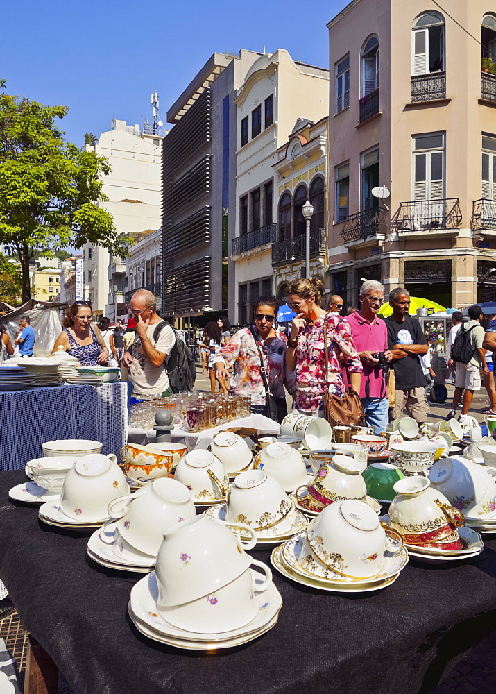 Monthly Craft and Flea Market on Rua do Lavradio, Lapa, Rio de Janeiro, Brazil, South America