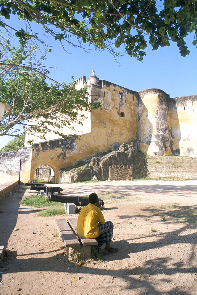 Fort Jesus, built between 1593 and 1596 by the Portuguese, Mombasa, Kenya, East Africa, Africa