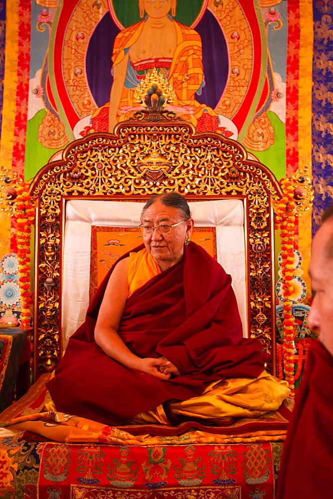 His Holiness Sakya Trizin Rinpoche, the Great Sakya Monlam prayer meeting at Buddha's birthplace, Lumbini, Nepal, Asia