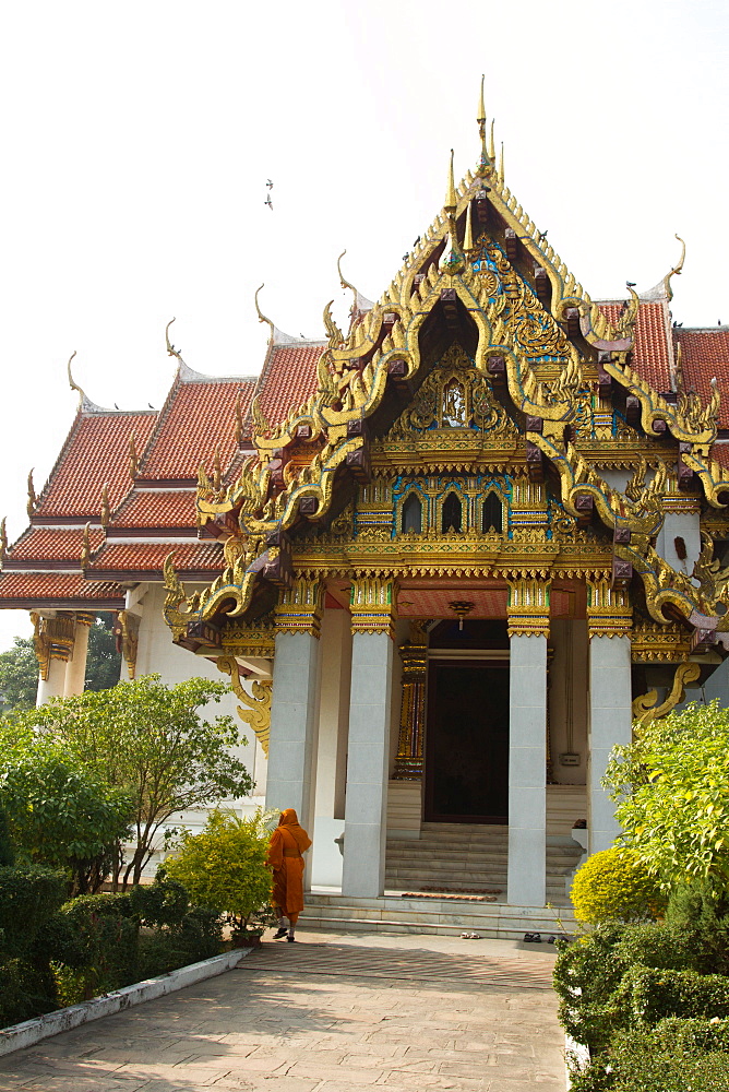 The Thai Buddhist temple of Bodh Gaya, Bihar, India, Asia