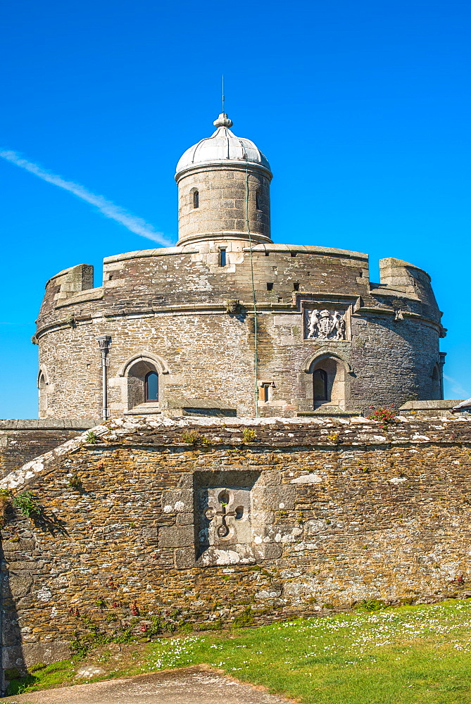 St. Mawes Castle, an artillery fort constructed by Henry VIII near Falmouth, Cornwall, England, United Kingdom, Europe