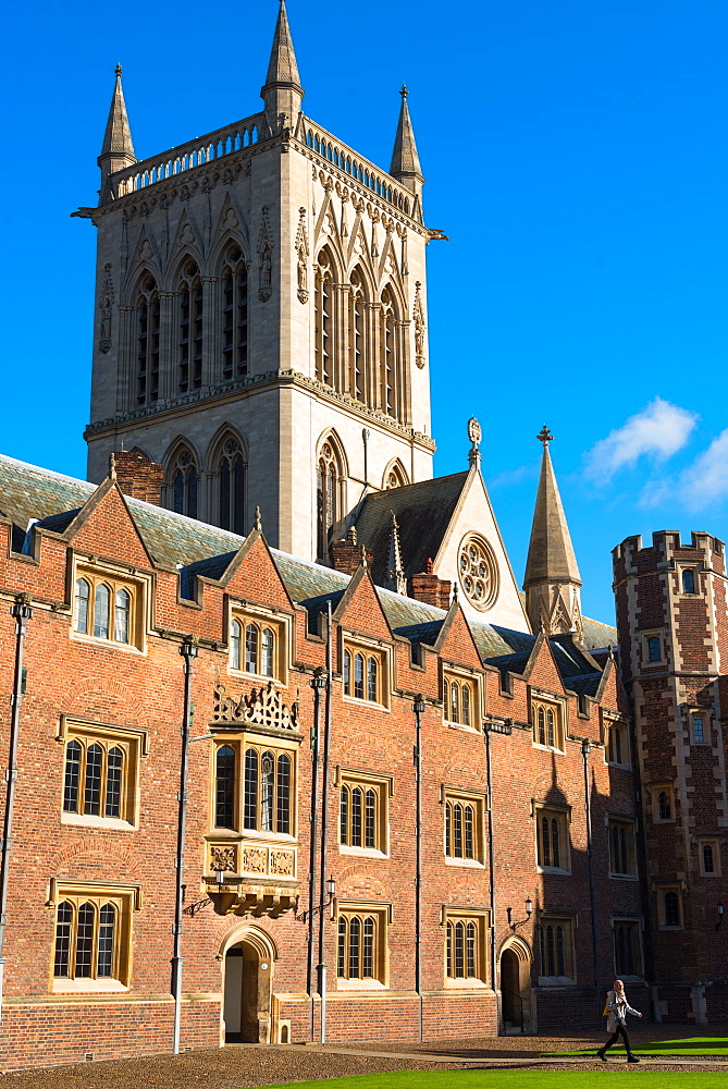 St. Johns College Chapel, Cambridge University, Cambridge, Cambridgeshire, England, United Kingdom, Europe