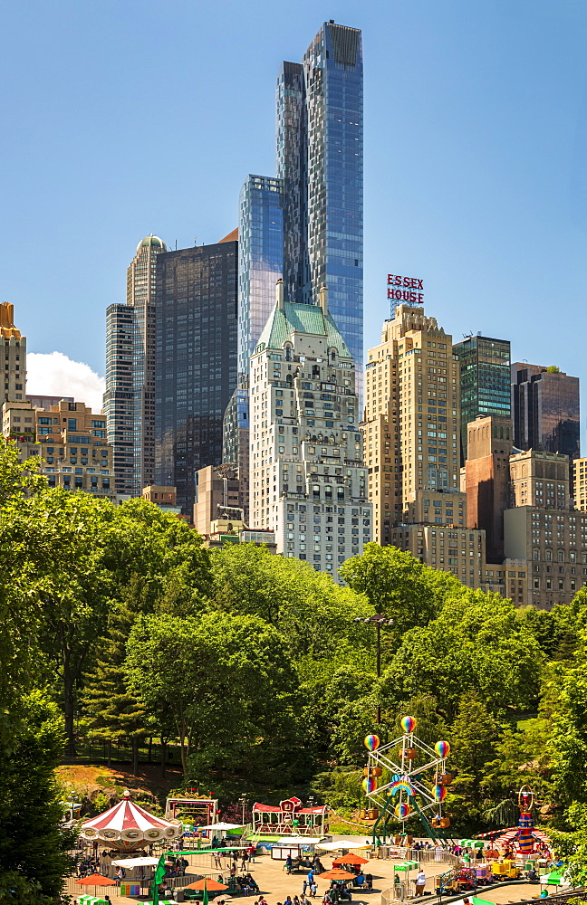 New York skyline from Central Park, New York City, Manhattan, United States of America, North America