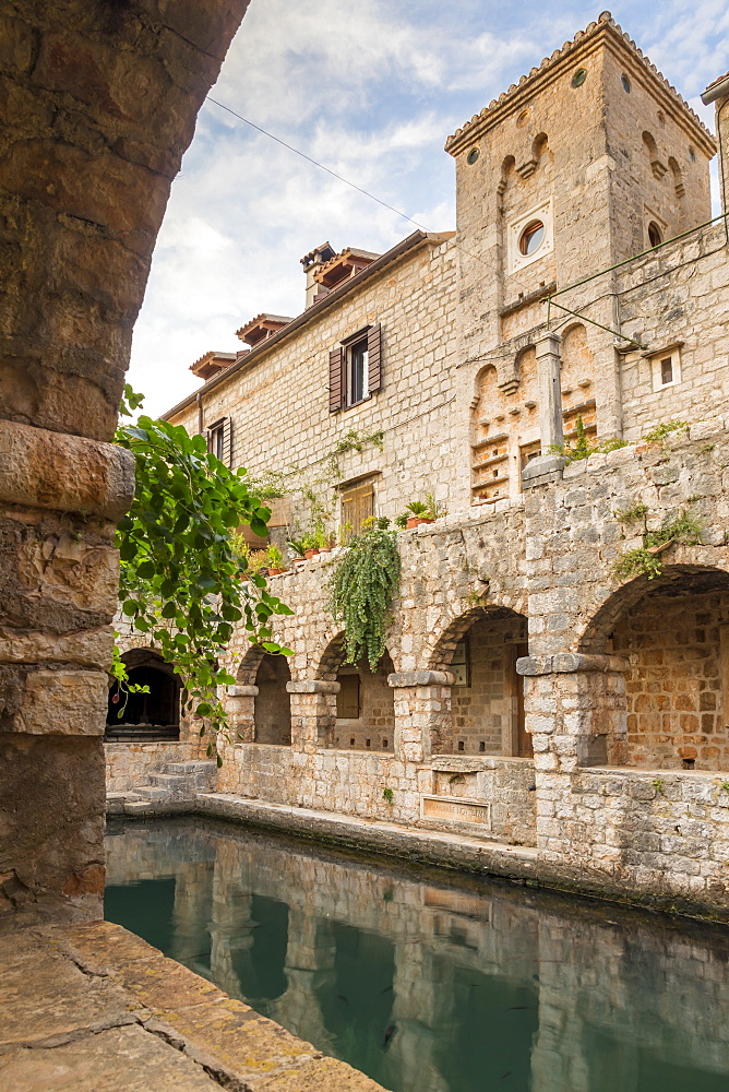 Inside the Tvrdalj Castle in the old town of Stari Grad on Hvar Island, Croatia, Europe