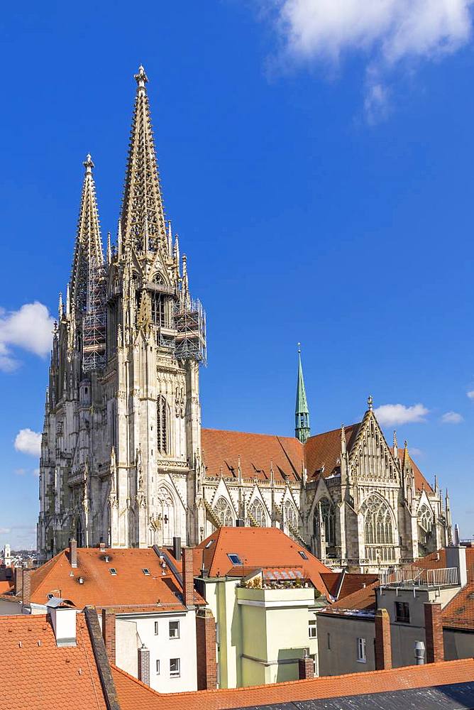 Cathedral of St. Peter, UNESCO World Heritage Site, Regensburg, Bavaria, Germany, Europe