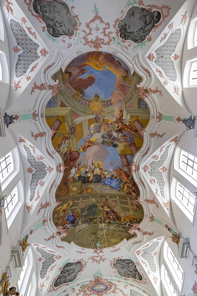 Interior of the Parish Church of St. Rupert, Regensburg, UNESCO World Heritage Site, Bavaria, Germany, Europe