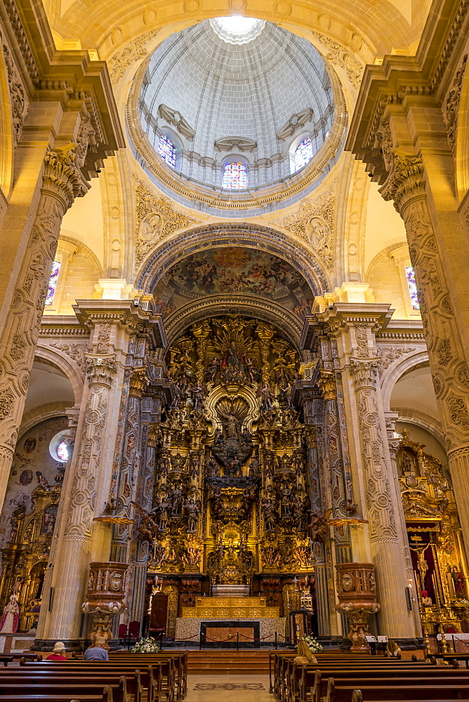 Inside El Salvador Church, Seville, Andalusia, Spain, Europe