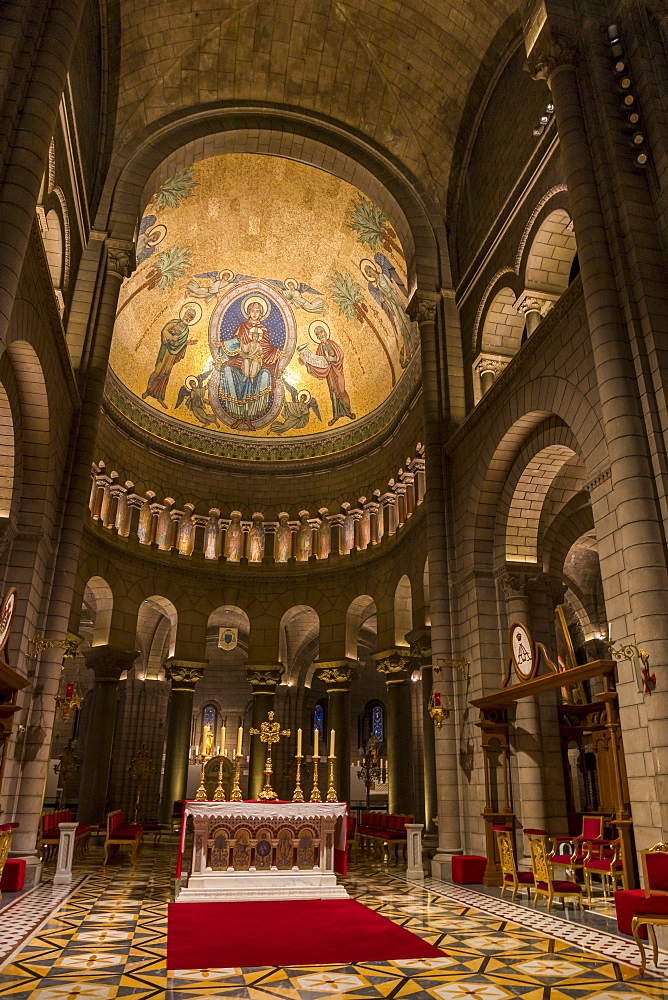 Interior of the St. Nicholas Cathedral in the old town, Monaco Ville, Monaco, Cote d'Azur, French Riviera, Mediterranean, Europe