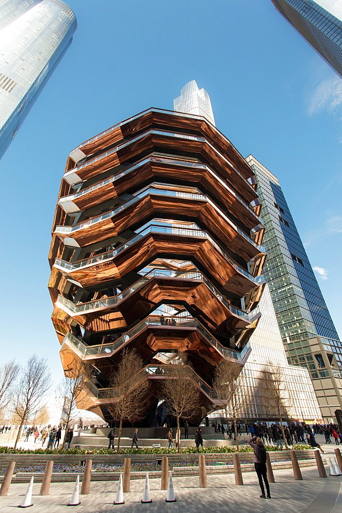 The Vessel (Hudson Yards Staircase), Hudson Yards Public Square, New York City, New York, United States of America, North America