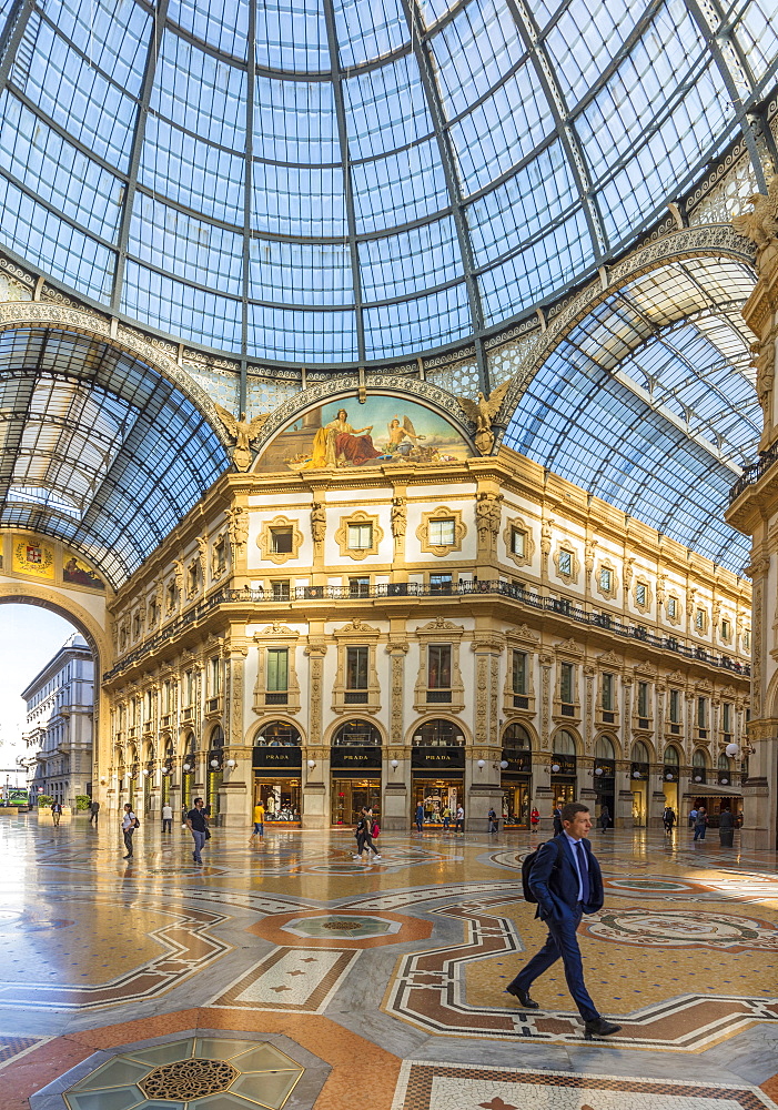 Galleria Vittorio Emanuele II, Pinacoteca di Brera, Milan, Lombardy, Italy, Europe