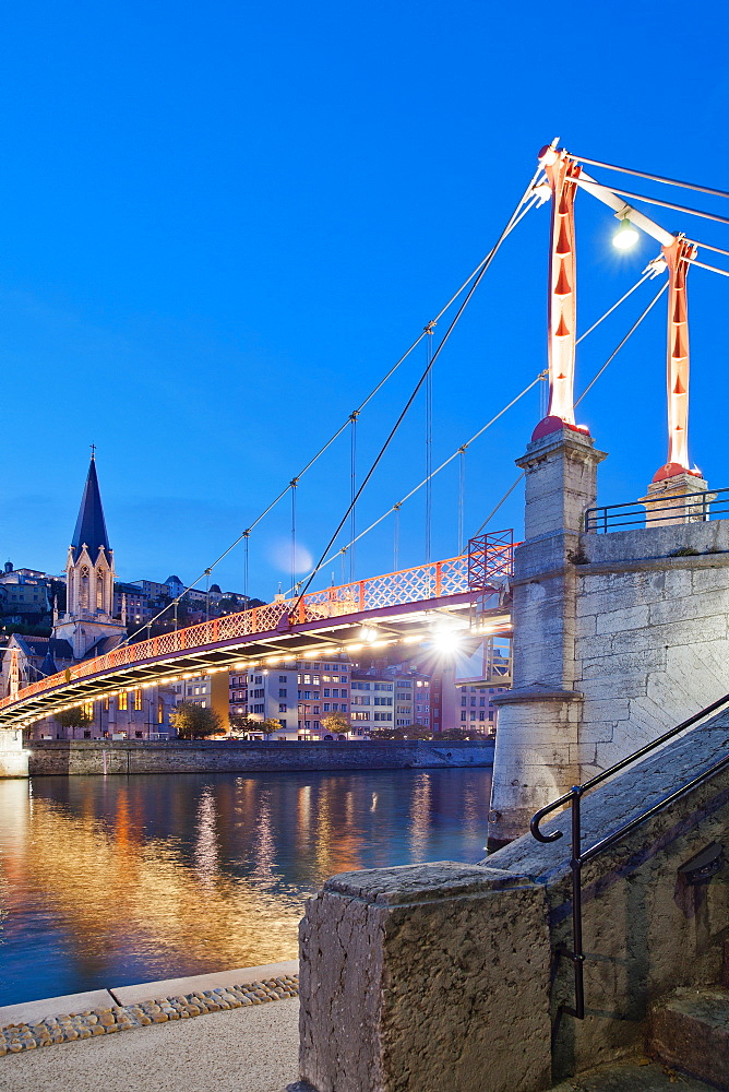 Pont San George, Lyon, Auvergne-Rhone-Alpes, France, Europe