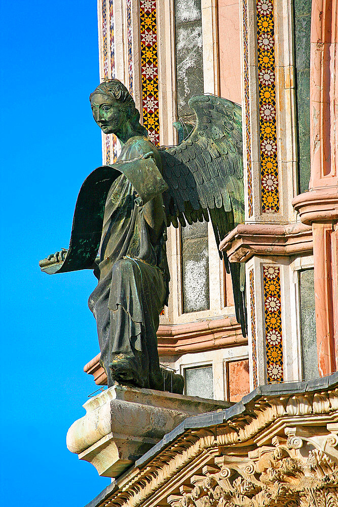 Symbol of the Matthew evangelist (angel), Cathedral of Santa Maria Assunta, Orvieto, Terni, Umbria, Italy, Europe