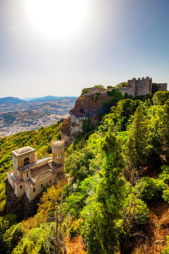 Pepoli tower, Erice, Trapani, Sicily, Italy, Europe