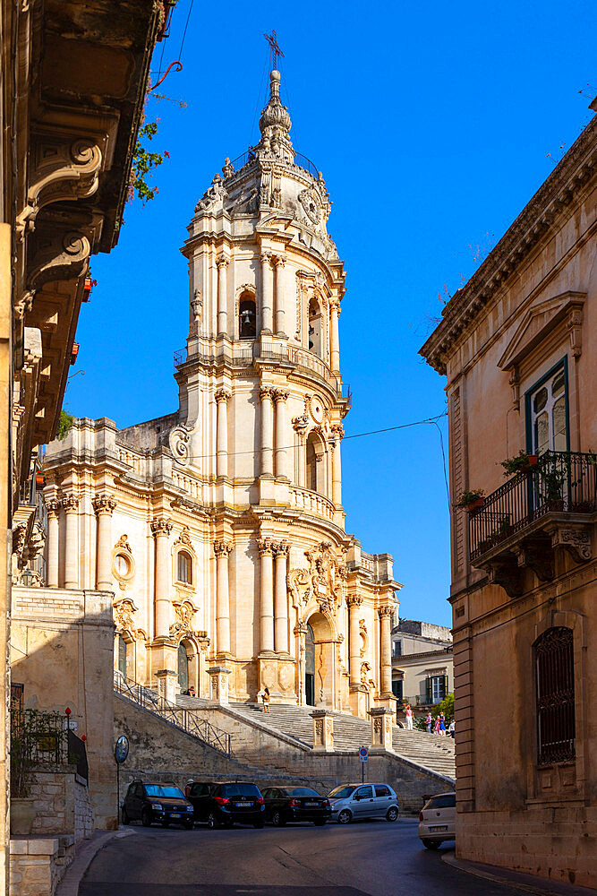 Cathedral of San Giorgio, Modica, Ragusa, Val di Noto, UNESCO World Heritage Site, Sicily, Italy, Europe