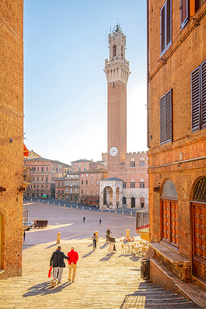 Piazza del Campo, UNESCO World Heritage Site, Siena, Tuscany, Italy, Europe