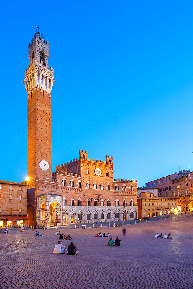 Piazza del Campo, UNESCO World Heritage Site, Siena, Tuscany, Italy, Europe