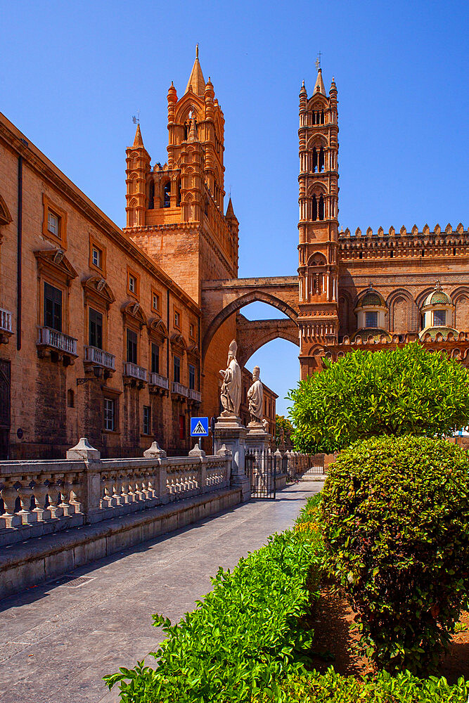 The Cathedral, UNESCO World Heritage Site, Palermo, Sicily, Italy, Europe