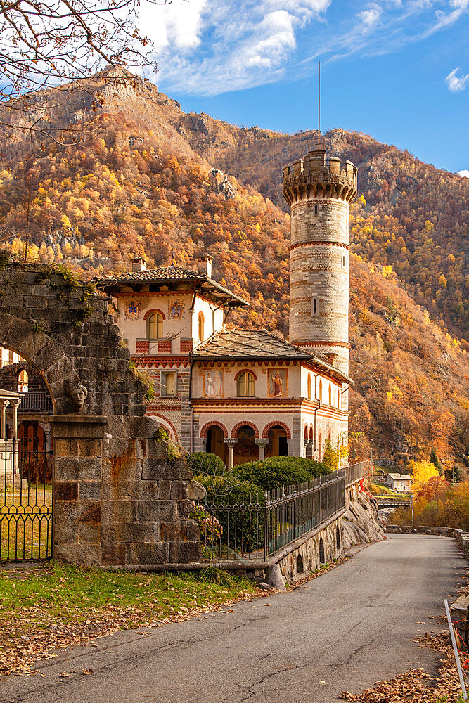 Castle of Rosazza, Val di Cervo, Biella, Piedmont, Italy, Europe