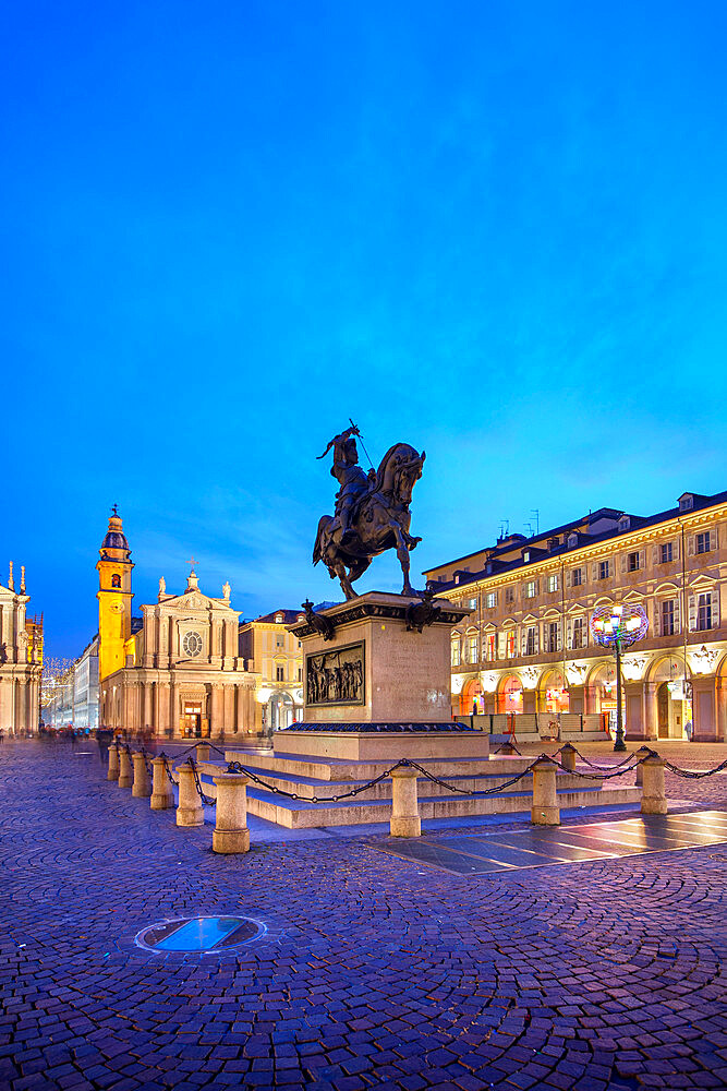 Piazza San Carlo, Turin, Piedmont, Italy, Europe