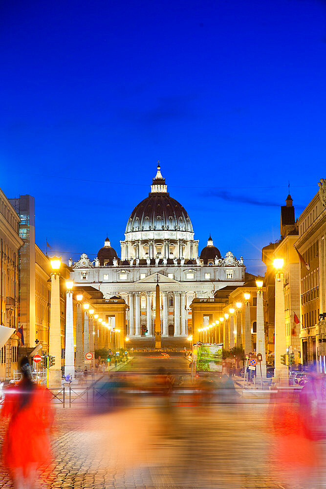 St. Peter's Basilica, Vatican City, UNESCO World Heritage Site, Rome, Lazio, Italy, Europe