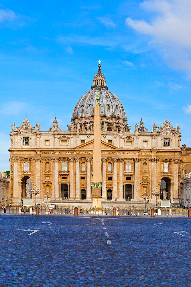 St. Peter's Basilica, Vatican City, UNESCO World Heritage Site, Rome, Lazio, Italy, Europe