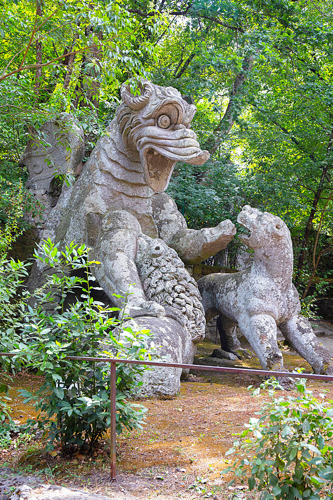 The Monster Park (Sacro Bosco) (Villa delle Meraviglie), Bomarzo, Viterbo, Lazio, Italy, Europe