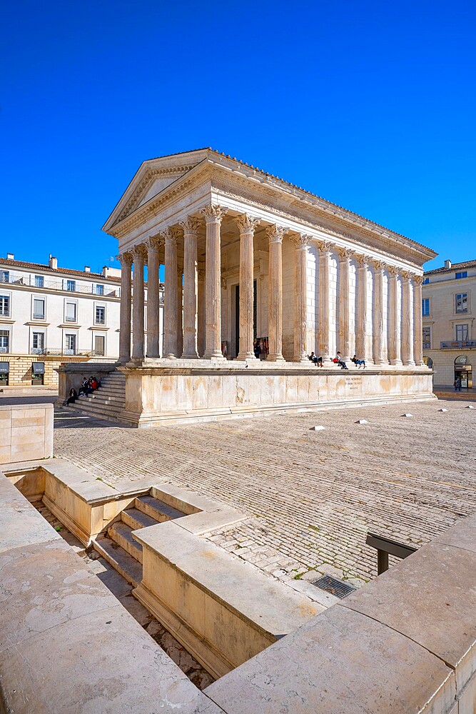 The Maison Carree, Nimes, Gard, Occitania, France, Europe