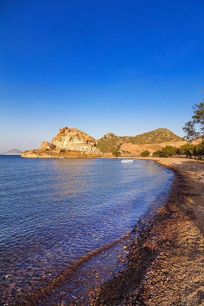 Petra Beach, Patmos, Dodecanese, Greek Islands, Greece, Europe