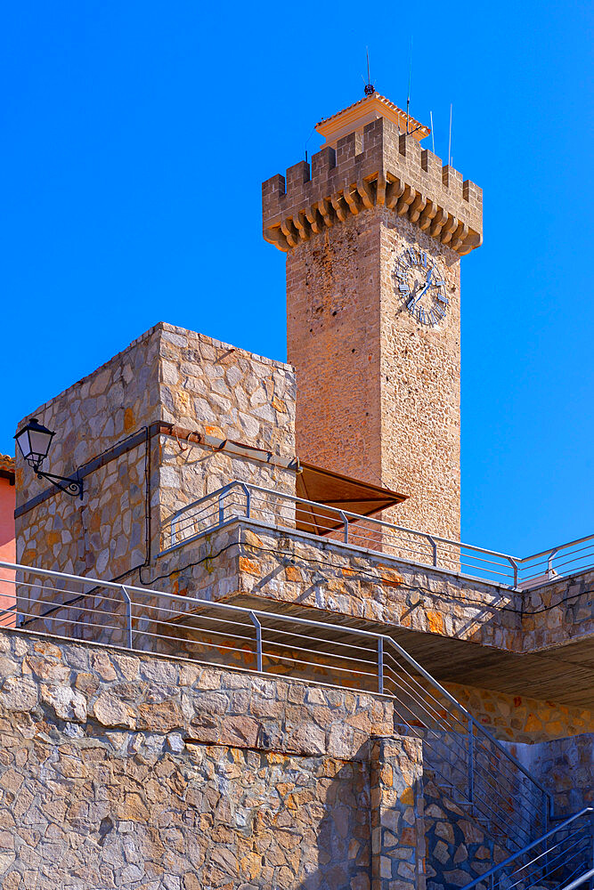 The Mangana tower, Cuenca, Castile-La Mancha, Spain, Europe