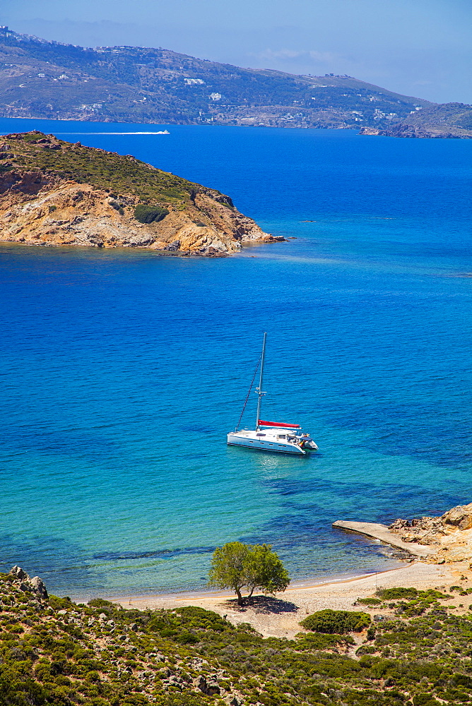 Nekrothalassa beach, Patmos, Dodecanese, Greek Islands, Greece, Europe