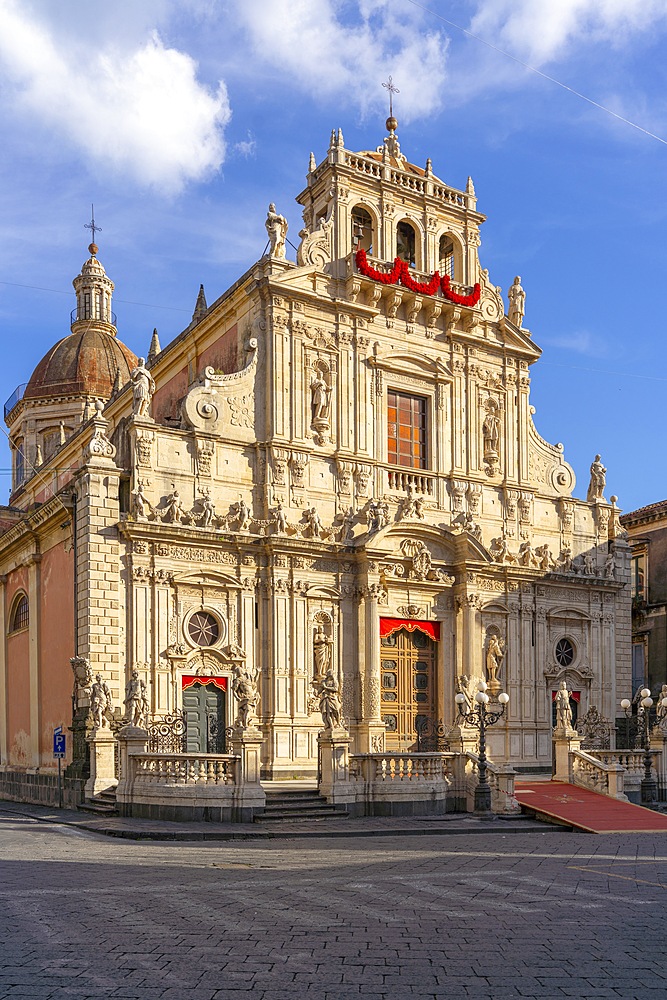 Collegiate Basilica of San Sebastiano, Acireale, Catania, Sicilly, Italy