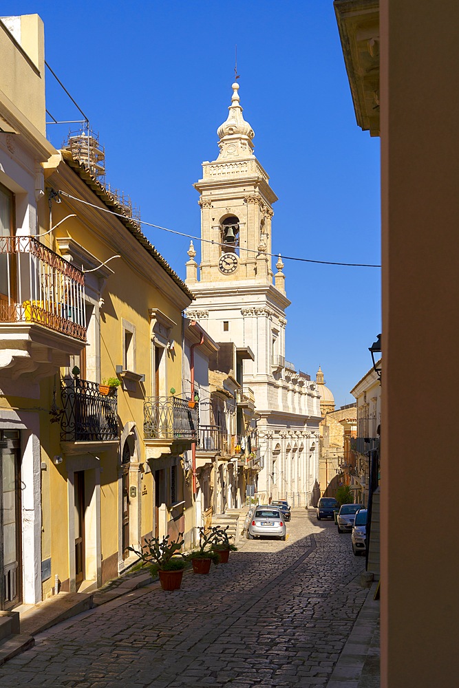 Via Princioe di Carignano, Comiso, Ragusa, Sicily, Italy