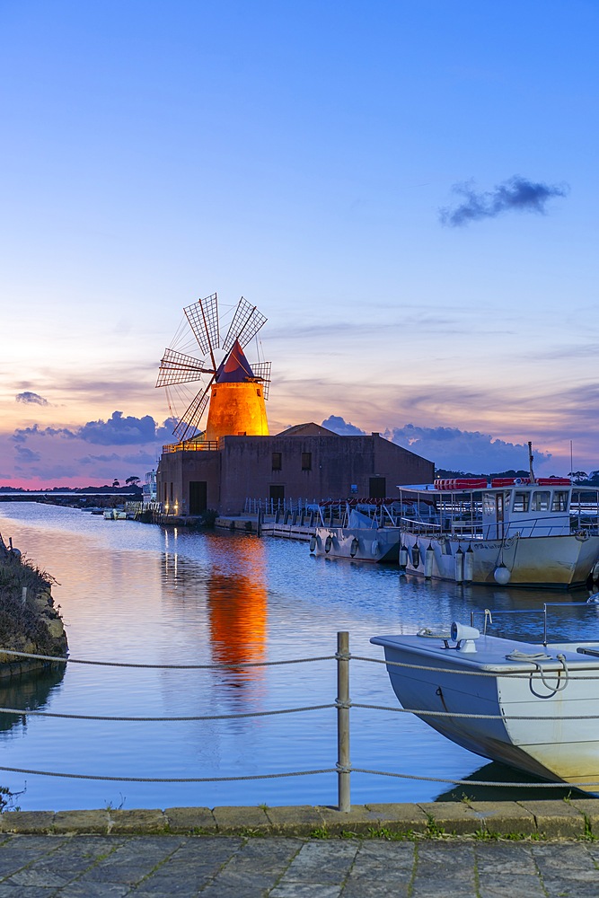 Salt pans Ettore and Infersa, Marsala, Trapani, Sicily, Italy