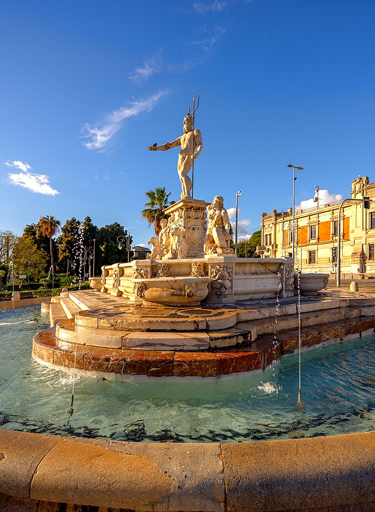 Neptune Fountain, Messina, Sicily, Italy