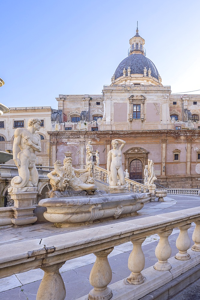 Pretoria Square, Piazza Pretoria, Palermo, Sicily, Italy