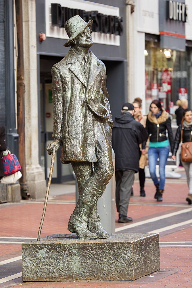 James Joyce Monument, Dublin, Republic of Ireland, Europe