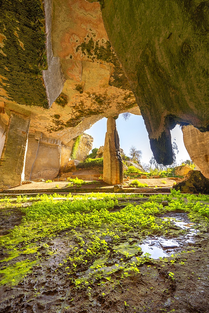 Rope Makers' Cave, Grotta dei Cordari, Neapolis Archaeological Park, Syracuse, Sicily, Italy