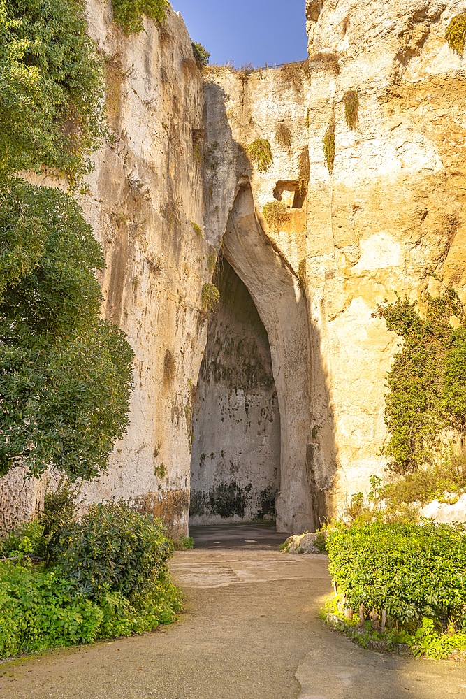 Ear of Dionysus, orecchio di Dioniso, Neapolis Archaeological Park, Syracuse, Sicily, Italy