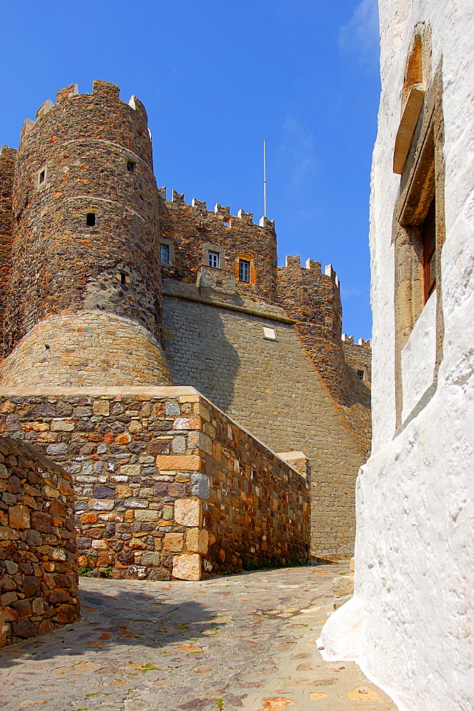 Chora of Patmos, Dodecanese, Greek Islands, Greece, Europe