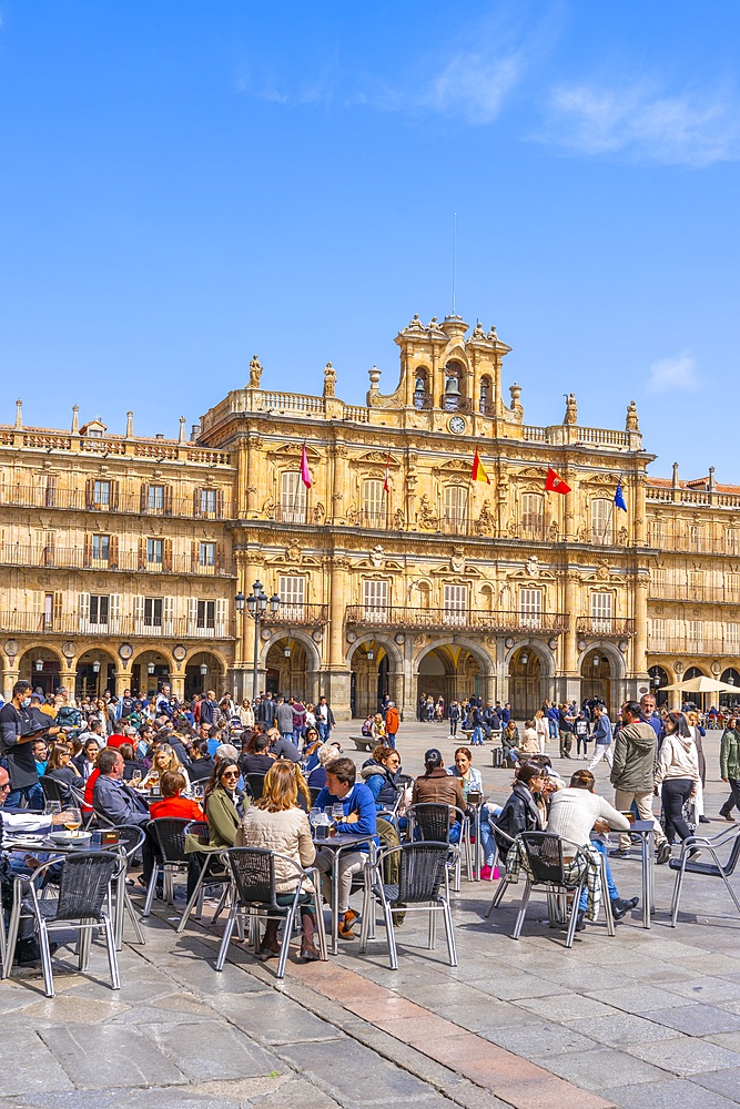 Plaza Mayor, main square, Salamanca, Castile and León, Spain