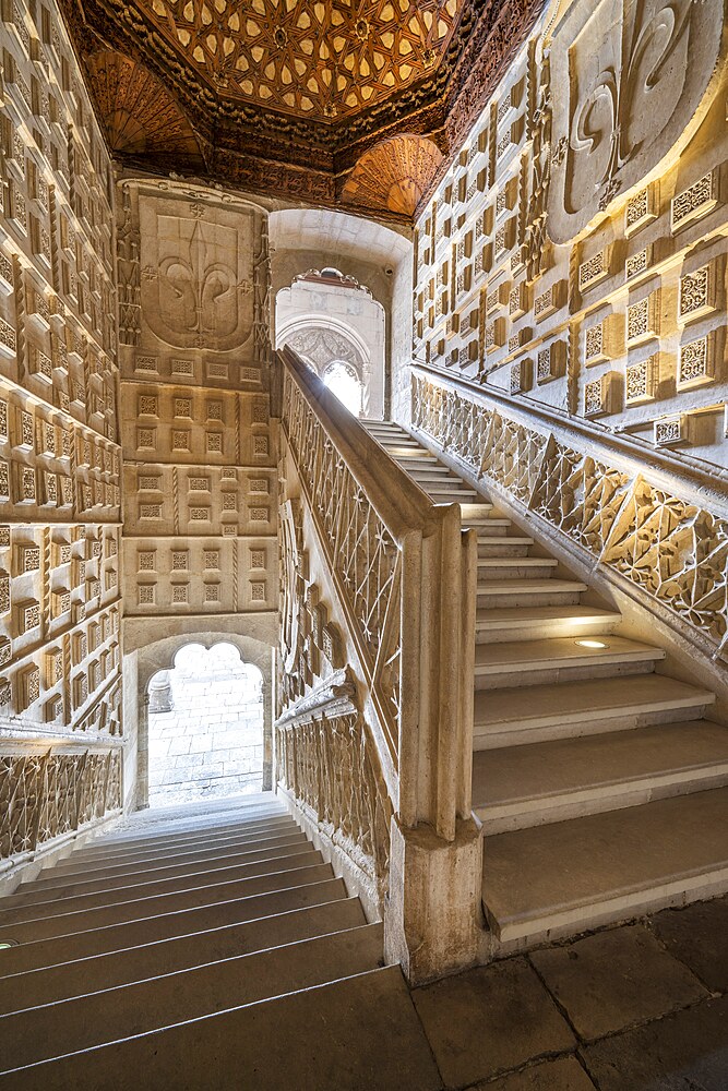 the staircase, National Museum of Sculpture, Spain, Valladolid, Castile and León, Spain