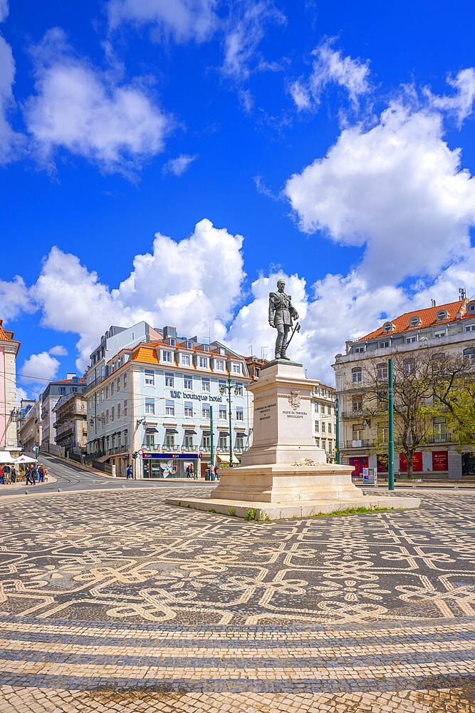 Cais do Sodré, ex-hotel Bragança and Rua do Alecrim, Lisbon, Portugal