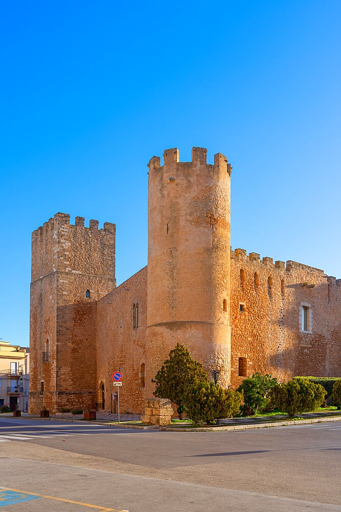 Alcamo Castle, Castle of the Counts of Modica, Alcamo, Trapani, Sicily, Italy