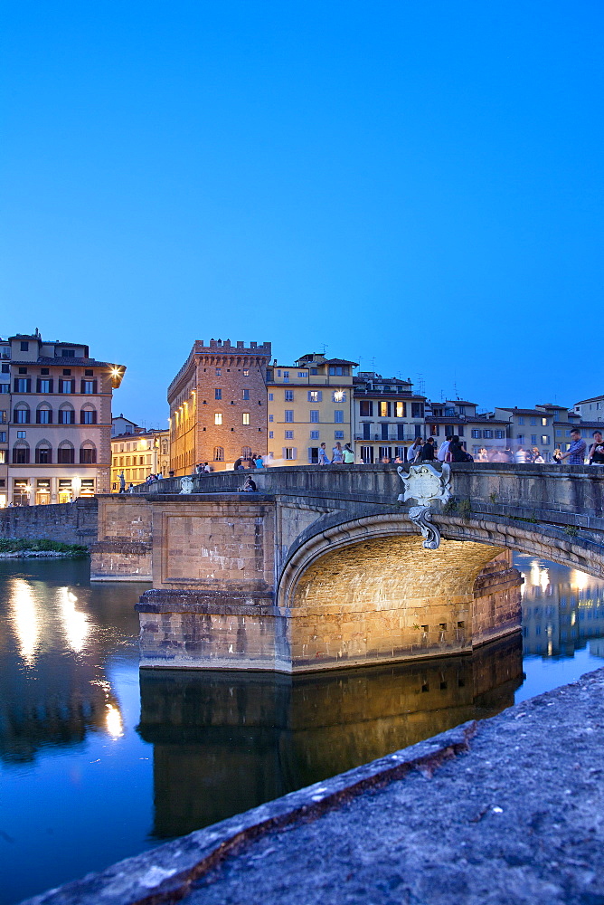 Santa Trinita Bridge, Florence, Tuscany, Italy, Europe