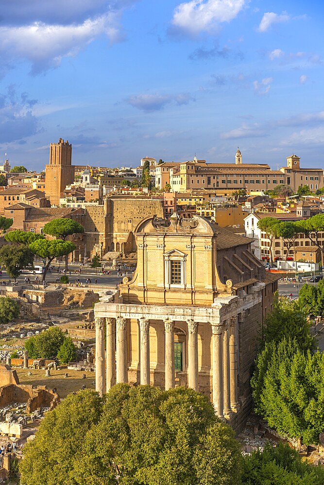 Church of San Lorenzo degli Speziali in Miranda at the Roman Forum, Imperial Forums, Roma, Lazio, Italy