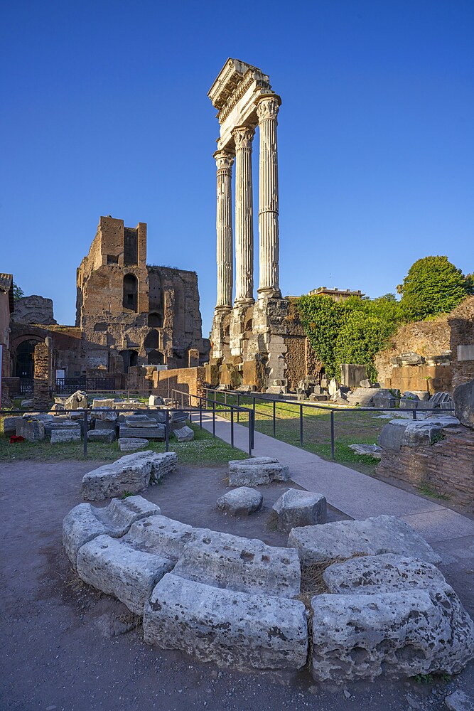 Temple of the Dioscuri, Imperial Forums, Roma, Lazio, Italy