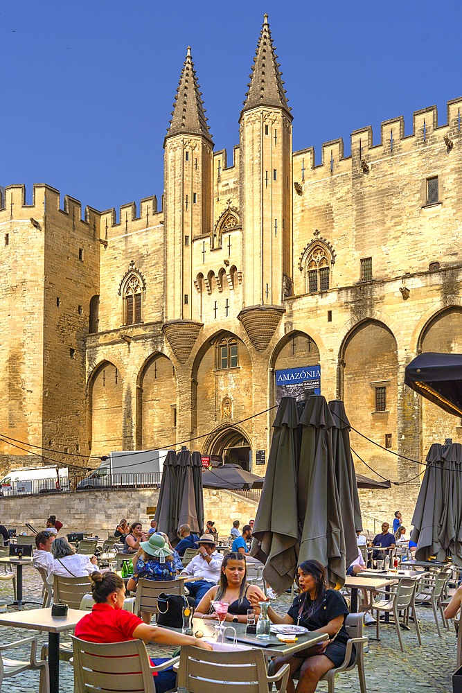 Palace of the Popes, Avignon, Provence-Alpes-Côte d'Azur, Grand Avignon, Rhone Valley, France, World Heritage Site, UNESCO