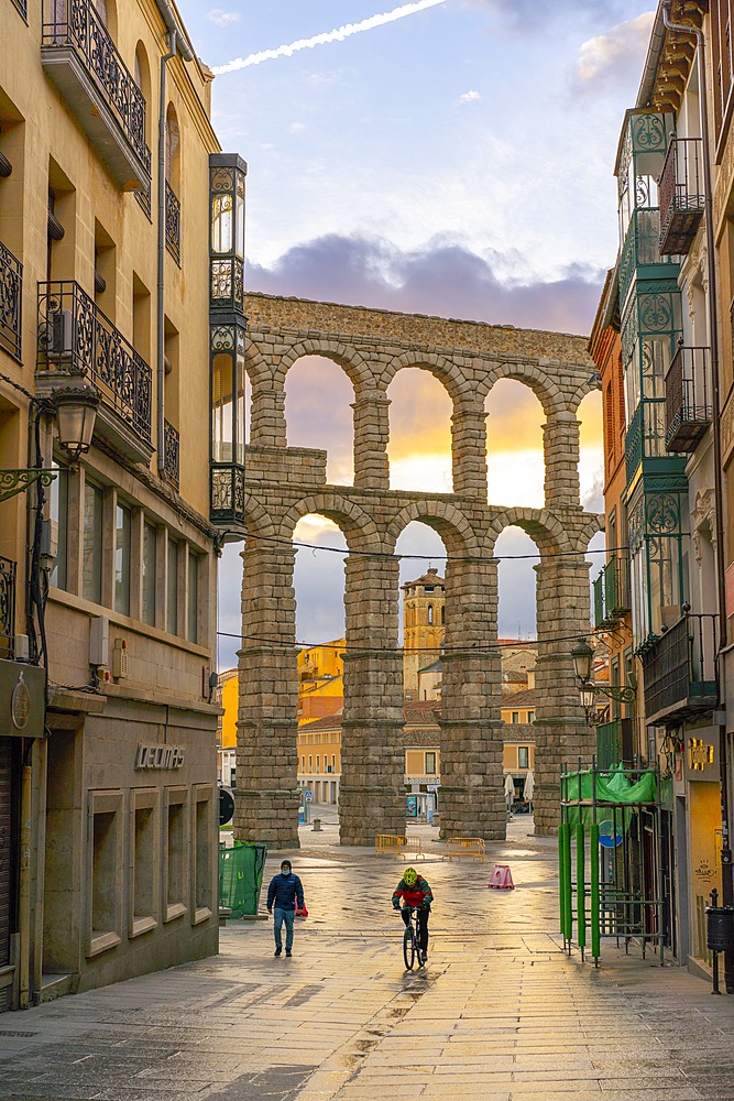 Roman Aqueduct, Segovia, Castile and León, Spain